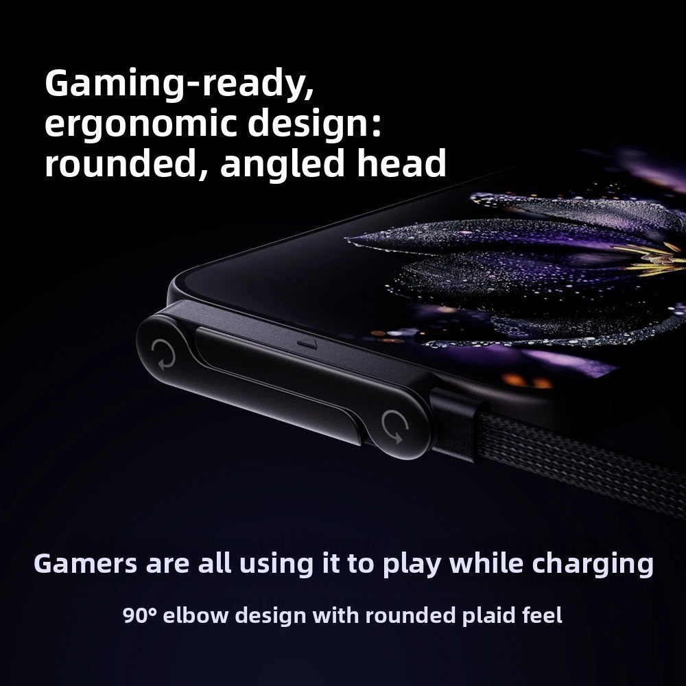 240W Fast Charging Cable with Built-In Phone Stand